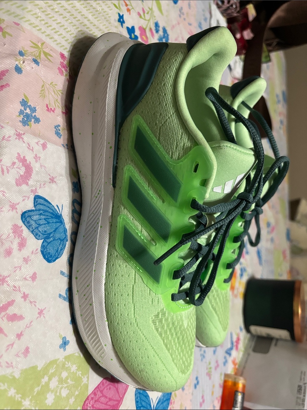 adidas men new without tags Sneakers with Dark Green Accents